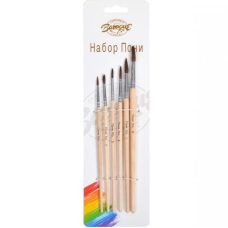 Набор кисточек круглых 6шт “Пони“ Barogue 762/24-6