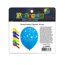 Шарики латексные 12“ (30см) “Звездочки“ 10шт Pelican 827013 Шарики латексные 12“ (30см) “Звездочки“ 10шт Pelican 827013