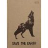 Блокнот для нотаток Save the Earth, А5, 96 аркушів, Еко папір, клітинка, тверда обкладинка