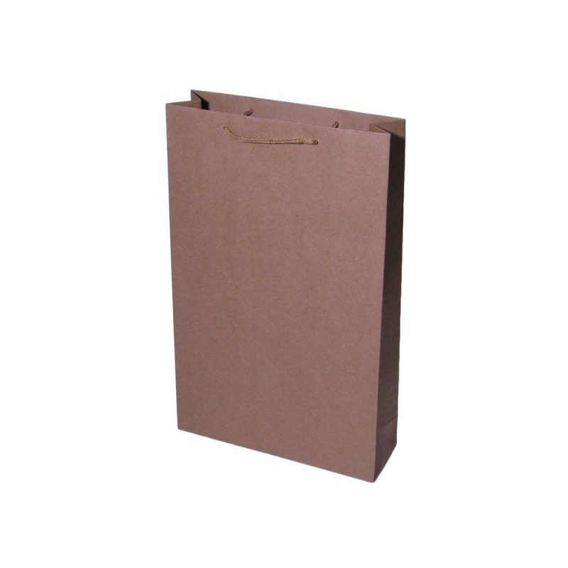 Пакет подарочный крафт 170гр, 25 х 39 х 08см Бежевый Unison PVC253908