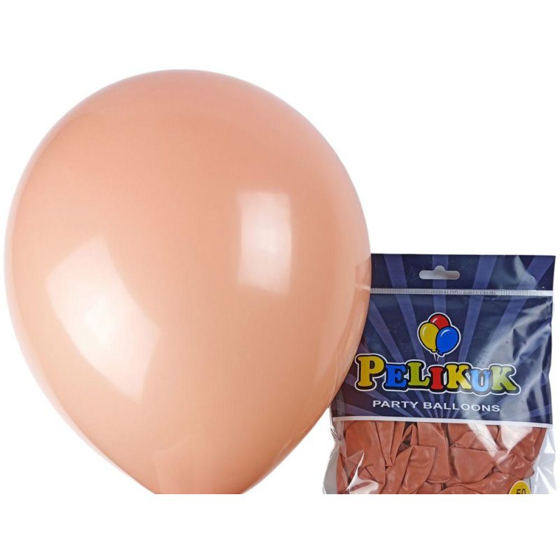 Кульки круглі Pelikuk 13“ (33 см) пастель молочний шоколад 50шт/уп 1350C-107 Кульки круглі Pelikuk 13“ (33 см) пастель молочний шоколад 50шт/уп 1350C-107