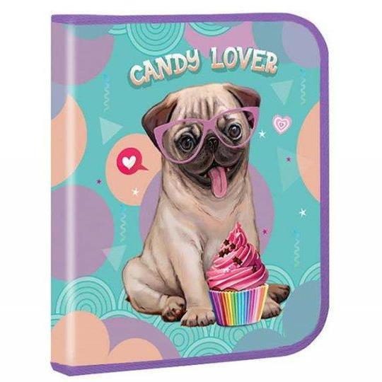 Папка для зошитів B5 на змійці для дівчинки «Candy lover» KIDIS 14057 Папка для зошитів B5 на змійці для дівчинки “Candy lover“ KIDIS 14057