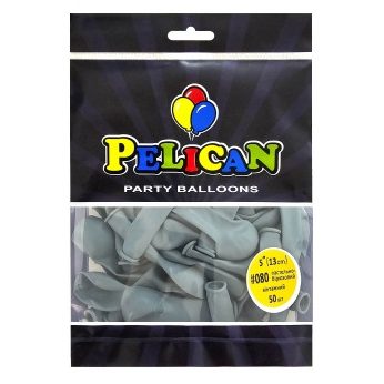 Шарики латексные 5“(13см) винтажный пастельно-бирюзовый Pelican 50шт (805080) Шарики латексные 5“(13см) винтажный пастельно-бирюзовый Pelican 50шт (805080)
