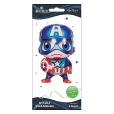 Шарик фольгированный Pelican, супергерой Капитан Америка, 78см (836047) Шарик фольгированный Pelican, супергерой Капитан Америка, 78см (836047)