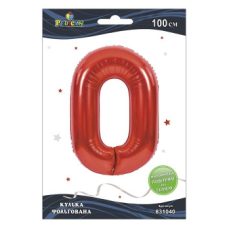 Цифра фольгированная Pelican, “0“ красная 100см 831040 Цифра фольгированная Pelican, “0“ красная 100см 831040