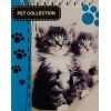 Блокнот А6 верхняя пружина, 50 листов офсет, клетка, “Pet Collection“, обложка мягкая 139002