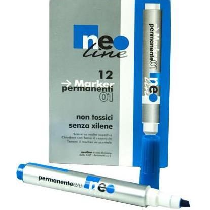 Маркер клиновидный Permanent, синий NeoLine 5476 Маркер клиновидный Permanent, синий NeoLine 5476