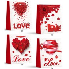Пакет подарунковий “Love“, 4 дизайни, 210 г, 26x32x10см, DV-2119 М Пакет подарунковий “Love“, 4 дизайни, 210 г, 26x32x10см, DV-2119 М