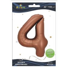 Шарик фольгированный цифра “4“ коричневая 40“(100см) Pelican Коричневый Pelican (831124) Шарик фольгированный цифра “4“ коричневая 40“(100см) Pelican Коричневый Pelican (831124)