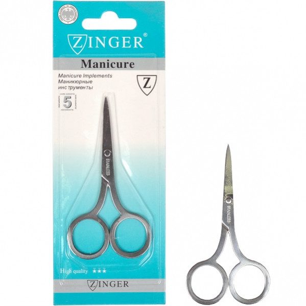 Ножницы маникюрные «Zingko Manicure» сталь, прямые 9,5 см Ножницы маникюрные “Zingko Manicure“ сталь, прямые 9,5 см