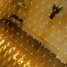 Гірлянда електрична Сітка 120LED теплий білий МХ 1-58