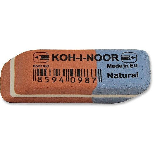 Гумка КОН-i-NOOR 6521/80 (червоний/синій) Гумка КОН-i-NOOR 6521/80 (червоний/синій)
