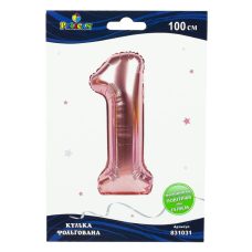 Цифра фольгированная Pelican, “1“ розовое золото 100см 831031 Цифра фольгированная Pelican, “1“ розовое золото 100см 831031
