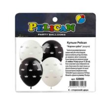 Шарики латексные 12“ (30см) “Короны серебряные“ ассорти 10шт Pelican 828689 Шарики латексные 12“ (30см) “Короны серебряные“ ассорти 10шт Pelican 828689
