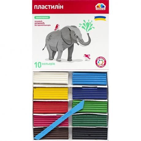 Пластилін 10 кольорів Гамма «Захоплення» 160 гр Пластилін 10 кольорів Гамма “Захоплення“ 160 гр