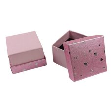 Подарункова коробка ювелірна 5 х 5 3,5см рожева J00321 pink