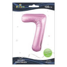 Шарик цифра фольгированная Pelican, “7“ розовая 100см 831077 Шарик цифра фольгированная Pelican, “7“ розовая 100см 831077