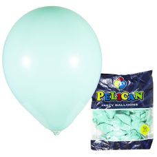 Кульки Pelican 10“ (26 см) пастель бірюзовий 50шт/уп 811806/1050-806