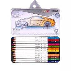 Олівці Marco 12 кольорів шестигранні d=4,0мм у металевій коробці, ColorCore Marco E3000-12TN Олівці Marco 12 кольорів шестигранні d=4,0мм у металевій коробці, ColorCore Marco E3000-12TN