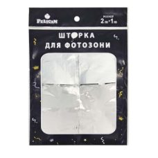 Фотозона 2 м х 1 м, “Квадрат“ срібло Срібний Pelican 872212