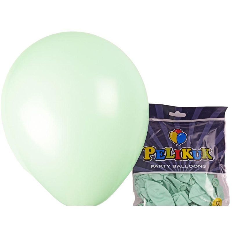 Кульки круглі Pelikuk 13“ (33 см) пастель бірюзовий 50шт/уп 1350C-102 Кульки круглі Pelikuk 13“ (33 см) пастель бірюзовий 50шт/уп 1350C-102