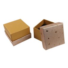 Подарункова коробка ювелірна 5 х 5 3,5см золото J00321 gold