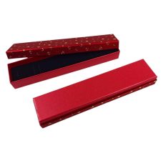 Подарункова коробка ювелірна, 4,5х20х2,5см, червона J00322 red