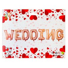 Набор из 7 шариков, WEDDING 16“ розовое золото 837223 Набор из 7 шариков, WEDDING 16“ розовое золото 837223