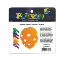 Шарики латексные 12“ (30см) “Горошек“ 10шт Pelican 827011 Шарики латексные 12“ (30см) “Горошек“ 10шт Pelican 827011