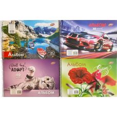 Альбом для малювання на спіралі “Колорит-Тон“ 40 аркушів/100 гр АПР-40
