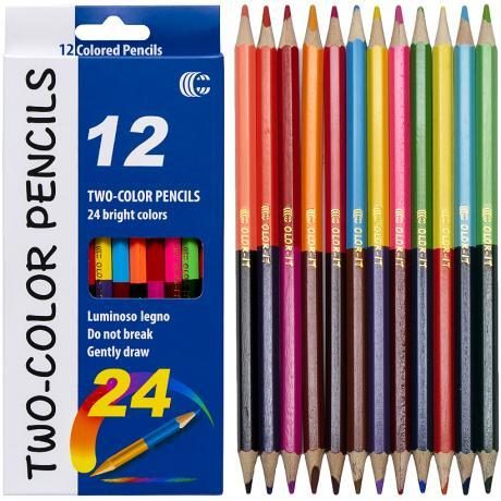 Карандаш CR12/24 цвета «Two-color» «С» Карандаш CR12/24 цвета “Two-color“ “С“