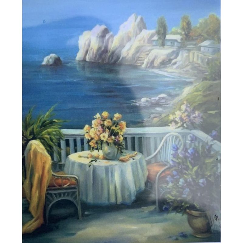 Картина по номерам 30*40см “Вид на море“ OPP (холст на раме краски, кисти) 2065EKTL_O Картина по номерам 30*40см “Вид на море“ OPP (холст на раме краски, кисти) 2065EKTL_O