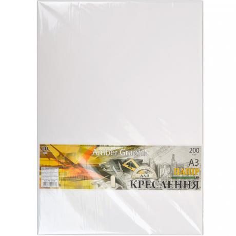 Бумага для черчения А3 AmberGraphic «Графика» 10 листов, 200г/м², в п/п пакете Бумага для черчения А3 AmberGraphic “Графика“ 10 листов, 200г/м², в п/п пакете