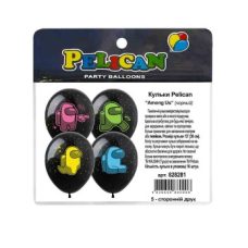 Кульки 12“ (30см) “Among Us“ чорний 10 шт Чорний Pelican 828281