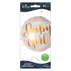 Кулька фольгована Pelican, Pelican, party baby girl, 45см, 835220