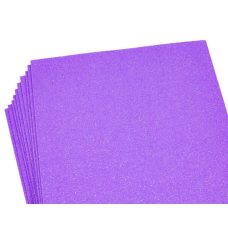Фоаміран 1,7 мм “Фіолетовий“ Fluorescent Glitter HQ A4 (21X29,7см) 10листів, 17FA4-004