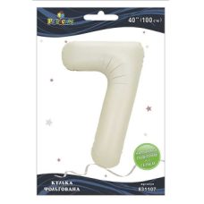 Шарик фольгированный цифра “7“ молочный 40“(100см) Pelican Бежевый Pelican (831107) Шарик фольгированный цифра “7“ молочный 40“(100см) Pelican Бежевый Pelican (831107)