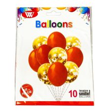 Набор из 10 шаров, микс цветов (QQTZ-14-orange)