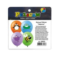 Кульки 12“ (30см) “Звірятка“ 10шт Pelican 828532