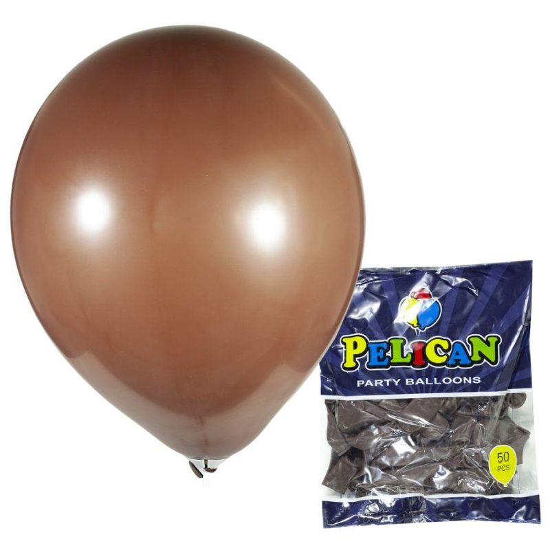 Шарики воздушные Pelican 10“ (26 см) пастель малиновый 50шт/уп 1050-816