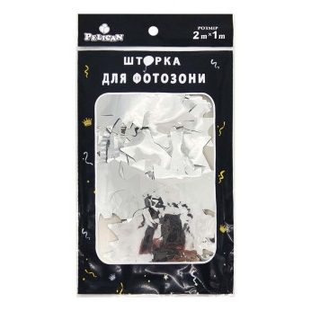 Фотозона 2м х 1м, «Звезда глянцевая» серебро Серебряный Pelican 872202 Фотозона 2м х 1м, “Звезда глянцевая“ серебро Серебряный Pelican 872202