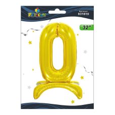 Цифра на подставке Pelican, “0“ золото 80см 831810 Цифра на подставке Pelican, “0“ золото 80см 831810