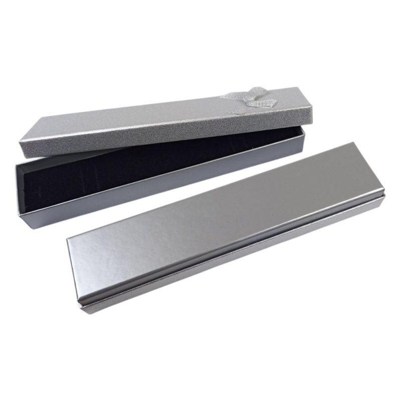 Подарункова коробка ювелірна, 4,5х20х2,5см, срібло J00320 silver