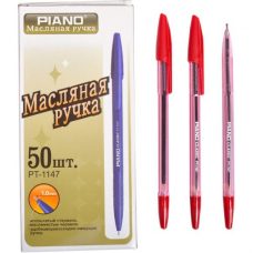 Ручка масляна Piano PT-1147 (червона) Ручка масляна Piano PT-1147 (червона)