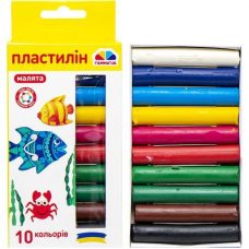 Пластилин “Малыши“ 10 цветов, 100 г “Гамма“