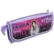 Пенал-сумочка 1 відділення + кишеня на липучці “Fashion style“ Kidis 8907 Фіолетовий