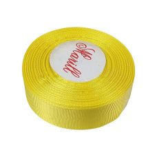 Репсова стрічка 25мм 23 метри лимон D00225-15