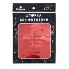 Фотозона 2 м х 1 м, “Квадрат голограма“ червона Червоний Pelican 872240