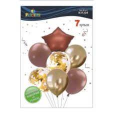 Набор из 7 шариков “Звезда, коричнево-золотой микс с хромом“ Pelican (837326) Набор из 7 шариков “Звезда, коричнево-золотой микс с хромом“ Pelican (837326)
