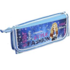 Пенал-сумочка 1 відділення + кишеня на липучці “Fashion style“ Kidis 8907 Синій